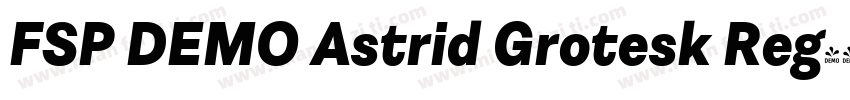 FSP DEMO Astrid Grotesk Reg字体转换